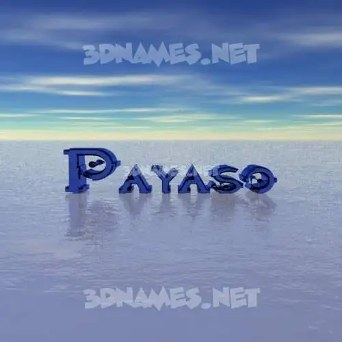 payaso in Horizon style - 3D name wallpaper payaso in Horizon style - 3D name wallpaper