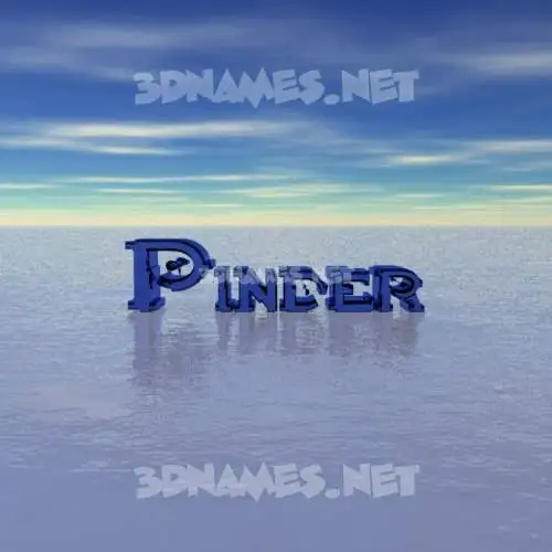 pinder in Horizon style - 3D name wallpaper pinder in Horizon style - 3D name wallpaper