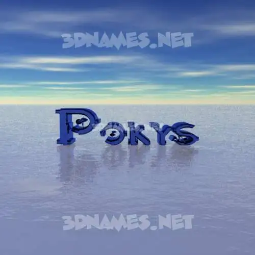 pokys in Horizon style - 3D name wallpaper pokys in Horizon style - 3D name wallpaper