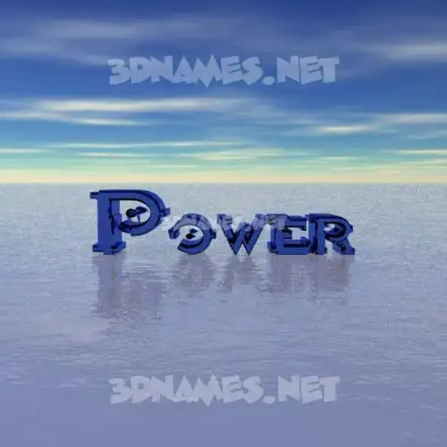 power in Horizon style - 3D name wallpaper power in Horizon style - 3D name wallpaper