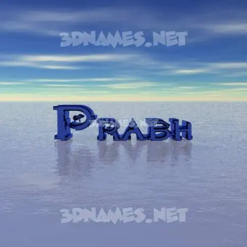 prabh in Horizon style - 3D name wallpaper