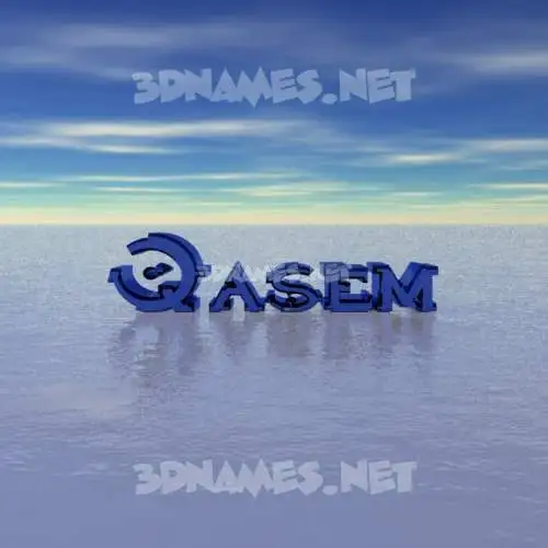 qasem in Horizon style - 3D name wallpaper qasem in Horizon style - 3D name wallpaper