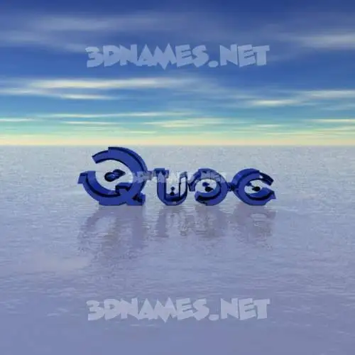 quoc in Horizon style - 3D name wallpaper