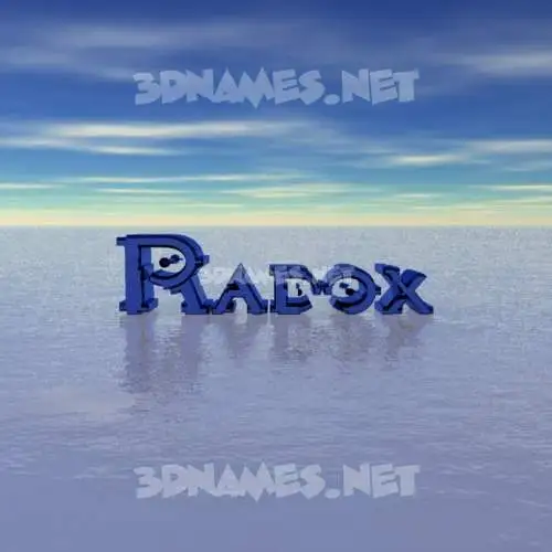 radox in Horizon style - 3D name wallpaper radox in Horizon style - 3D name wallpaper