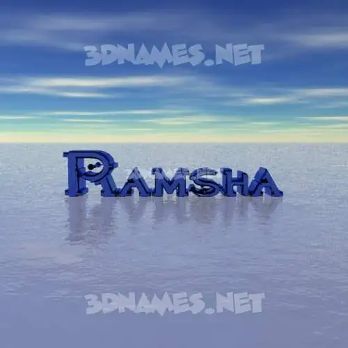 ramsha in Horizon style - 3D name wallpaper ramsha in Horizon style - 3D name wallpaper