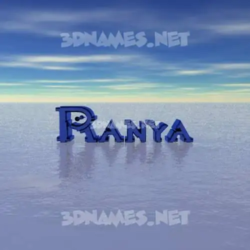 ranya in Horizon style - 3D name wallpaper