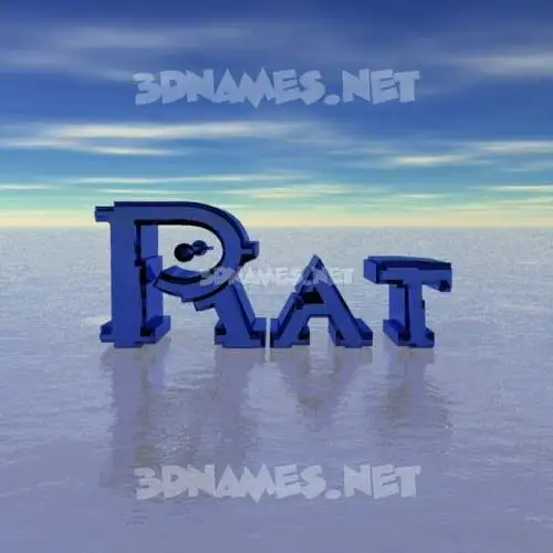 rat in Horizon style - 3D name wallpaper rat in Horizon style - 3D name wallpaper