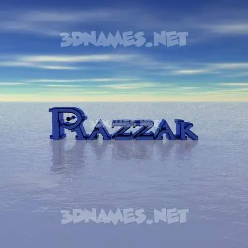 razzak in Horizon style - 3D name wallpaper razzak in Horizon style - 3D name wallpaper