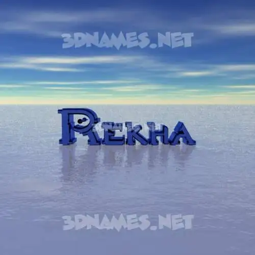 rekha in Horizon style - 3D name wallpaper