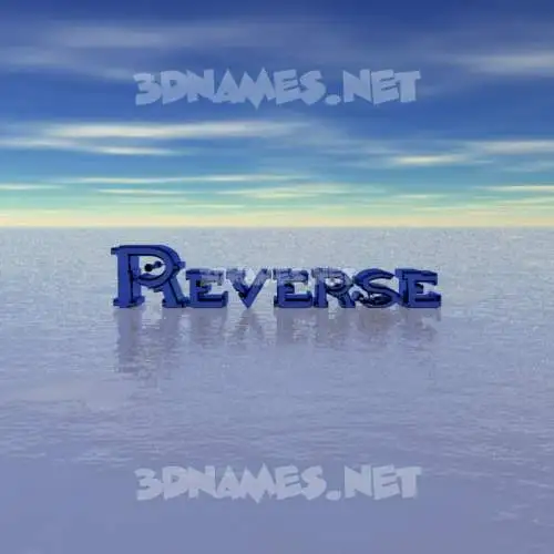 reverse in Horizon style - 3D name wallpaper