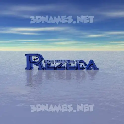 rezeda in Horizon style - 3D name wallpaper rezeda in Horizon style - 3D name wallpaper