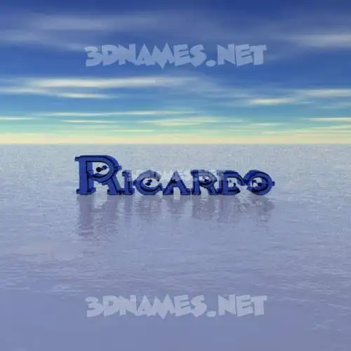 ricardo in Horizon style - 3D name wallpaper ricardo in Horizon style - 3D name wallpaper