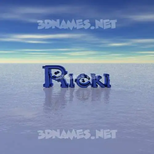 ricki in Horizon style - 3D name wallpaper ricki in Horizon style - 3D name wallpaper