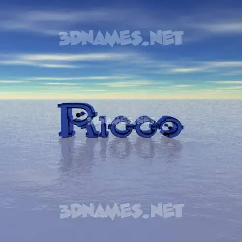 riggo in Horizon style - 3D name wallpaper