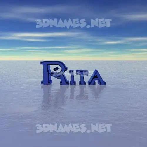 rita in Horizon style - 3D name wallpaper rita in Horizon style - 3D name wallpaper