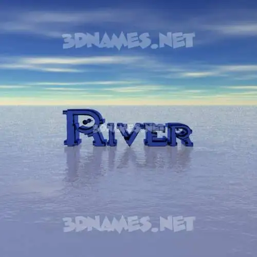 river in Horizon style - 3D name wallpaper river in Horizon style - 3D name wallpaper