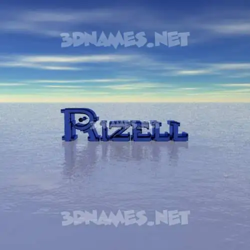 rizell in Horizon style - 3D name wallpaper rizell in Horizon style - 3D name wallpaper