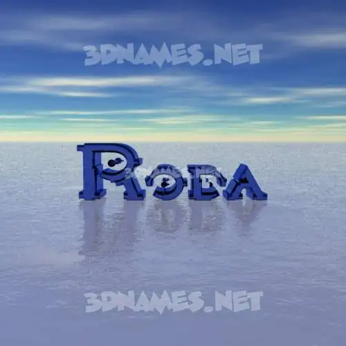 roda in Horizon style - 3D name wallpaper roda in Horizon style - 3D name wallpaper
