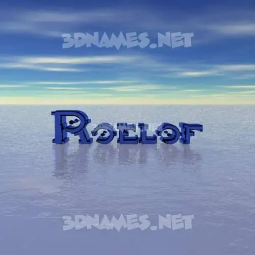 roelof in Horizon style - 3D name wallpaper