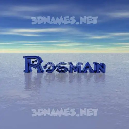 rosman in Horizon style - 3D name wallpaper rosman in Horizon style - 3D name wallpaper