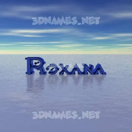 roxana in Horizon style - 3D name wallpaper roxana in Horizon style - 3D name wallpaper