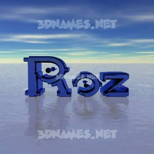 roz in Horizon style - 3D name wallpaper
