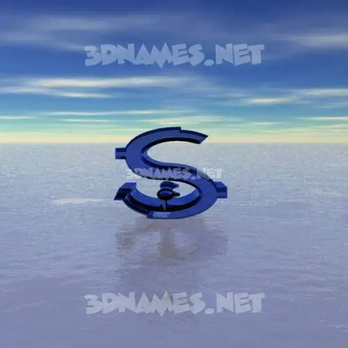 s in Horizon style - 3D name wallpaper s in Horizon style - 3D name wallpaper