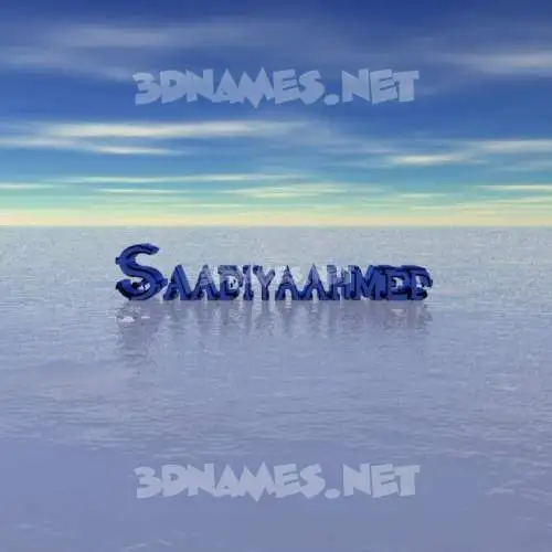 saadiyaahmed in Horizon style - 3D name wallpaper