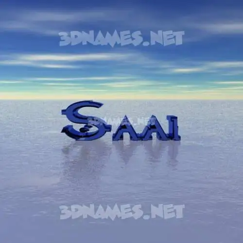 saai in Horizon style - 3D name wallpaper