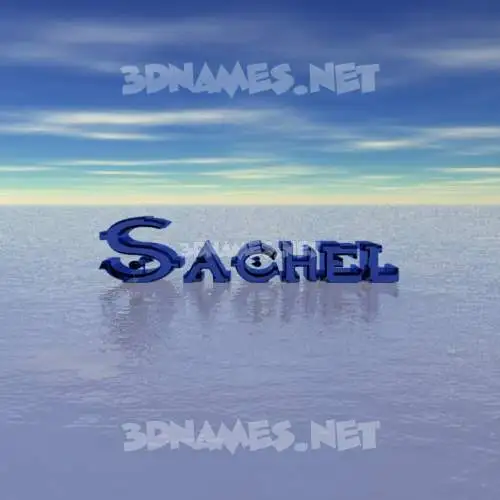 sachel in Horizon style - 3D name wallpaper sachel in Horizon style - 3D name wallpaper