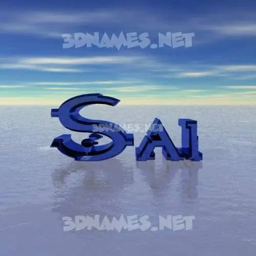 sai in Horizon style - 3D name wallpaper sai in Horizon style - 3D name wallpaper