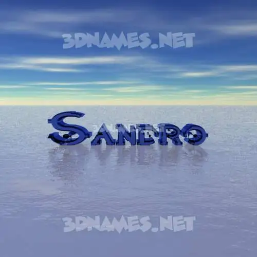 sandro in Horizon style - 3D name wallpaper sandro in Horizon style - 3D name wallpaper