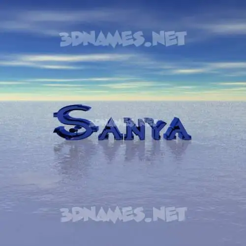 sanya in Horizon style - 3D name wallpaper sanya in Horizon style - 3D name wallpaper