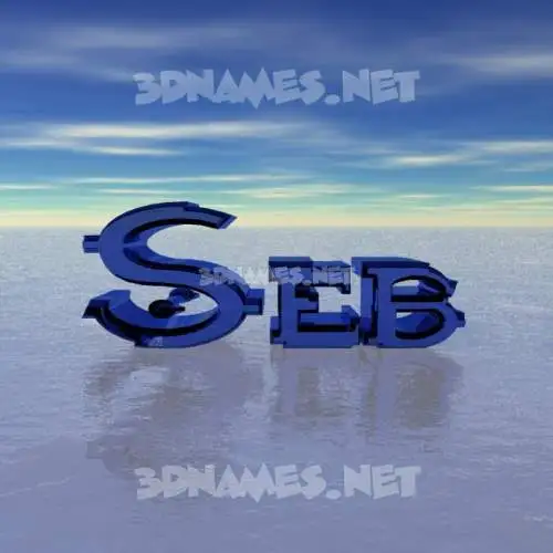 seb in Horizon style - 3D name wallpaper