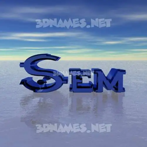 sem in Horizon style - 3D name wallpaper