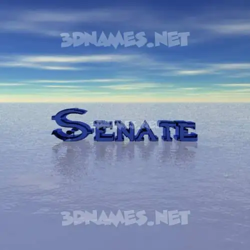 senate in Horizon style - 3D name wallpaper