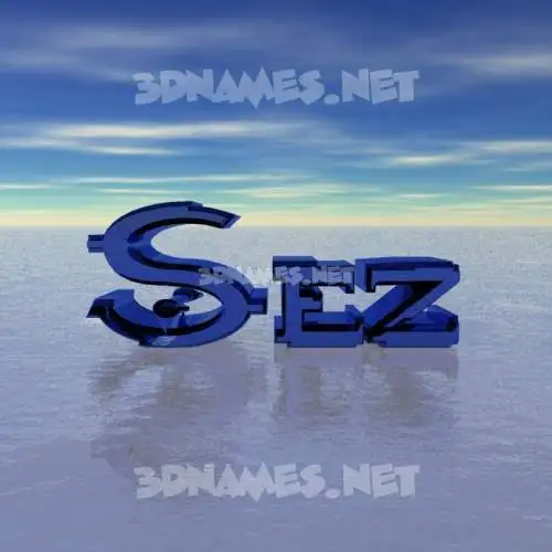 sez in Horizon style - 3D name wallpaper sez in Horizon style - 3D name wallpaper