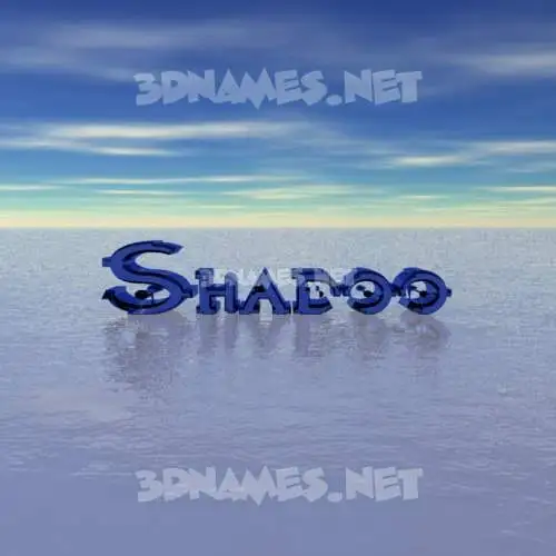 shadoo in Horizon style - 3D name wallpaper shadoo in Horizon style - 3D name wallpaper