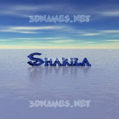 shakila in Horizon style - 3D name wallpaper