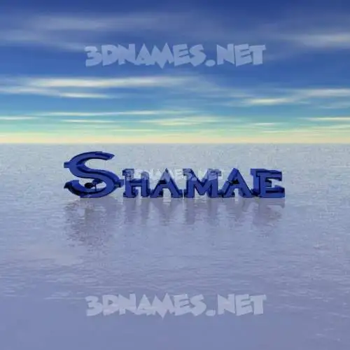 shamae in Horizon style - 3D name wallpaper shamae in Horizon style - 3D name wallpaper