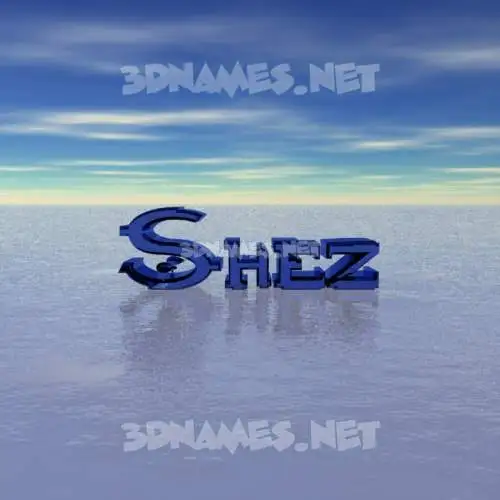 shez in Horizon style - 3D name wallpaper shez in Horizon style - 3D name wallpaper
