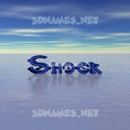 shock in Horizon style - 3D name wallpaper shock in Horizon style - 3D name wallpaper