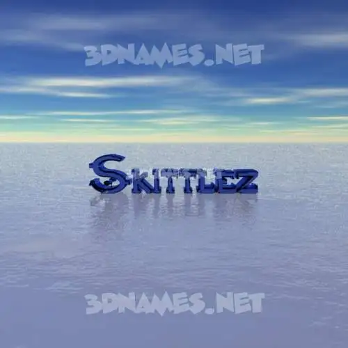 skittlez in Horizon style - 3D name wallpaper