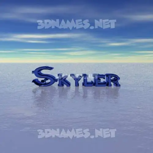skyler in Horizon style - 3D name wallpaper skyler in Horizon style - 3D name wallpaper