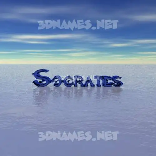 socrates in Horizon style - 3D name wallpaper socrates in Horizon style - 3D name wallpaper