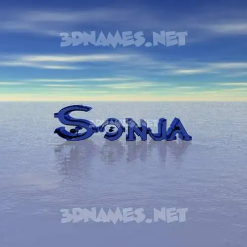 sonja in Horizon style - 3D name wallpaper
