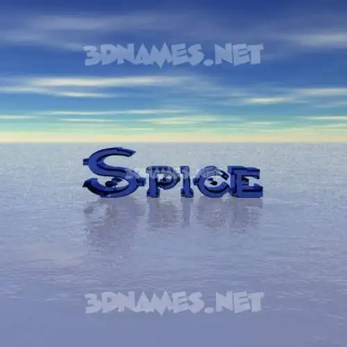 spice in Horizon style - 3D name wallpaper