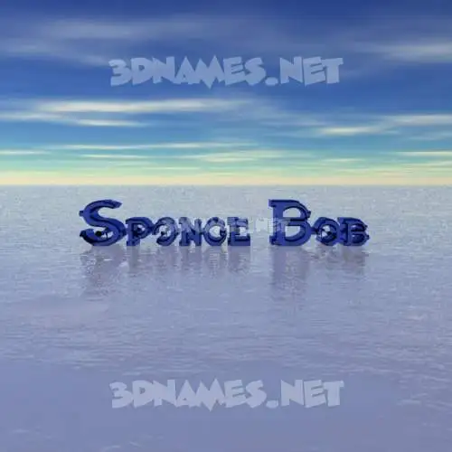 sponge bob in Horizon style - 3D name wallpaper sponge bob in Horizon style - 3D name wallpaper
