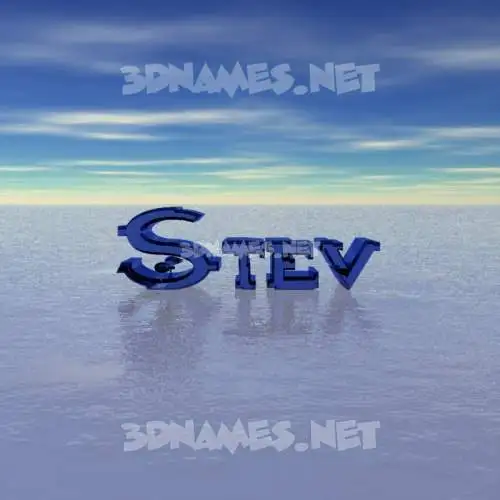 stev in Horizon style - 3D name wallpaper