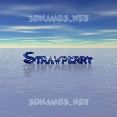 strawperry in Horizon style - 3D name wallpaper strawperry in Horizon style - 3D name wallpaper